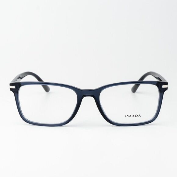 Prada Women Eyeglasses Blue Crystal Square Unisex PR14WV 08Q1O1 BRAND NEW main image 5